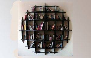 round book shelves