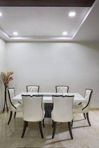 marble top dinning set in vizag - 6 seater