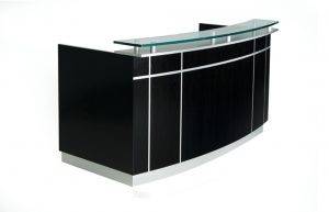 black color reception table