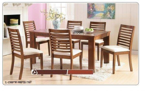 Togo 6-Seater Dining Table Set